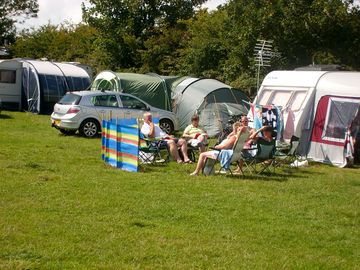 Spacious grass pitches