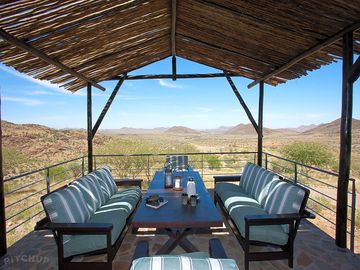 Spectacular views - and absolute peace - on the chalet's balcony
